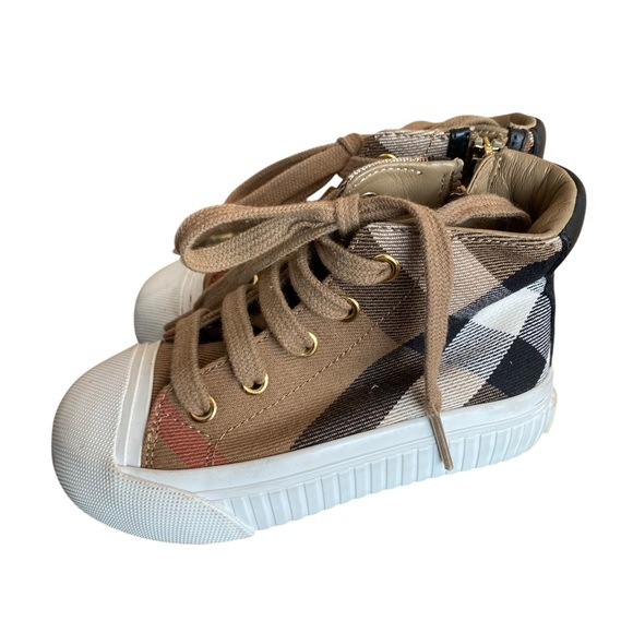 B BURBERRY House Check Toddler Shoes Size 24 - Picture 3 of 11